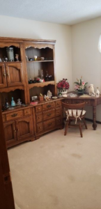 Antique Wood Hutch and Desk